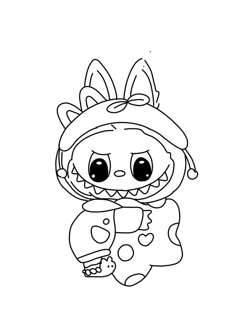 tranh tô màu labubu 6