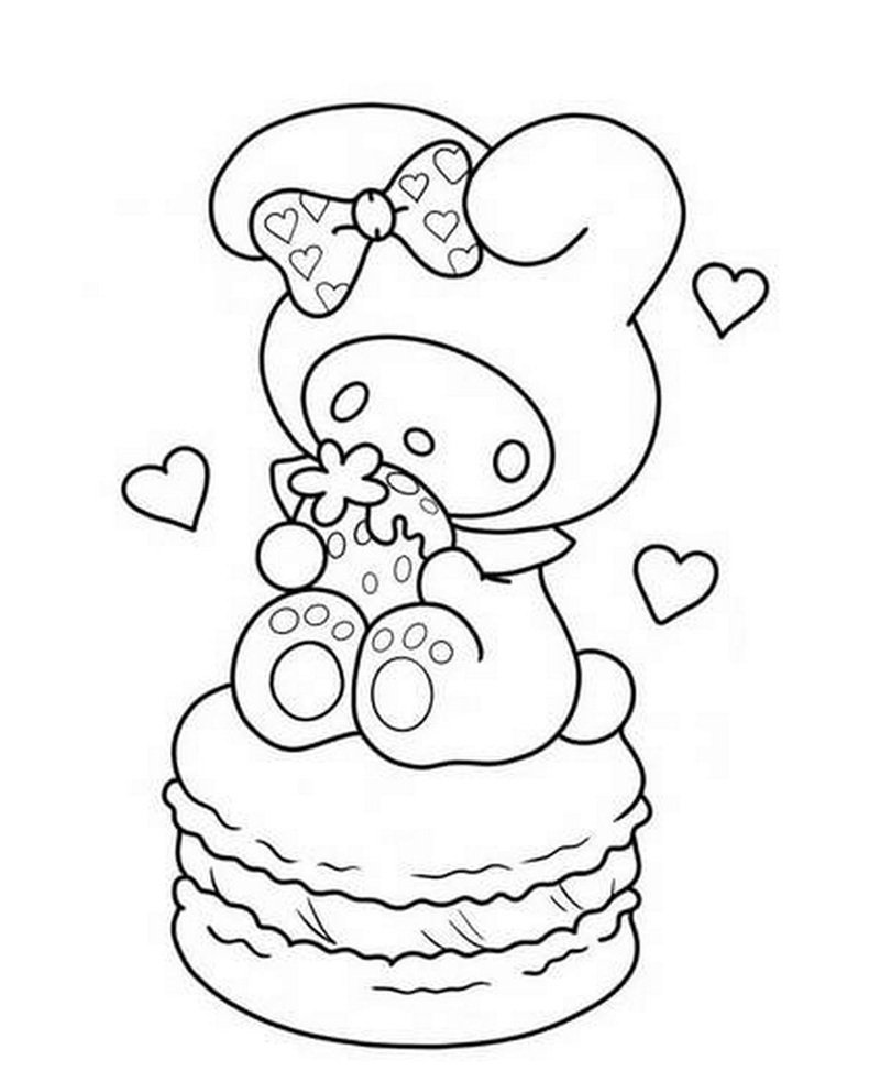 tranh tô màu melody 10