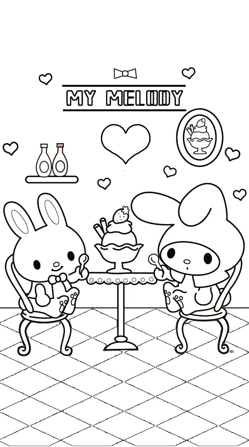tranh tô màu melody 11