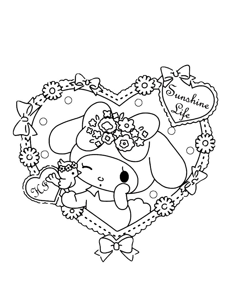 tranh tô màu melody 13