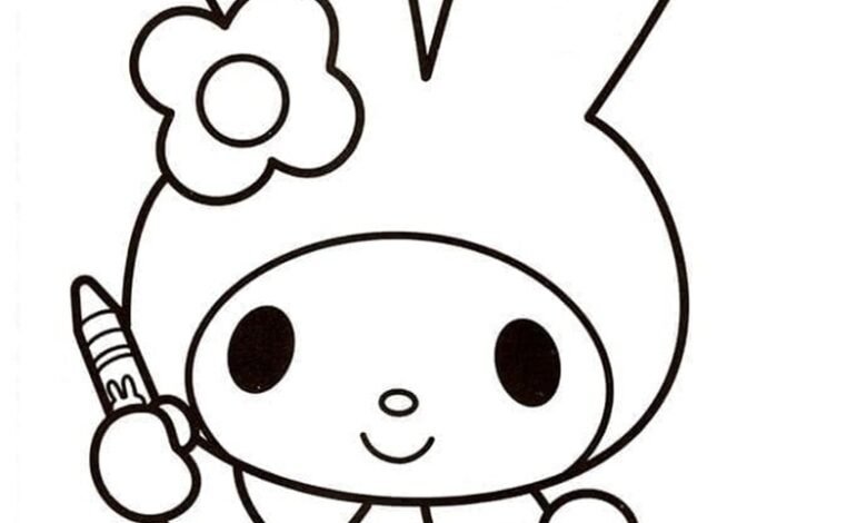 tranh tô màu melody 14