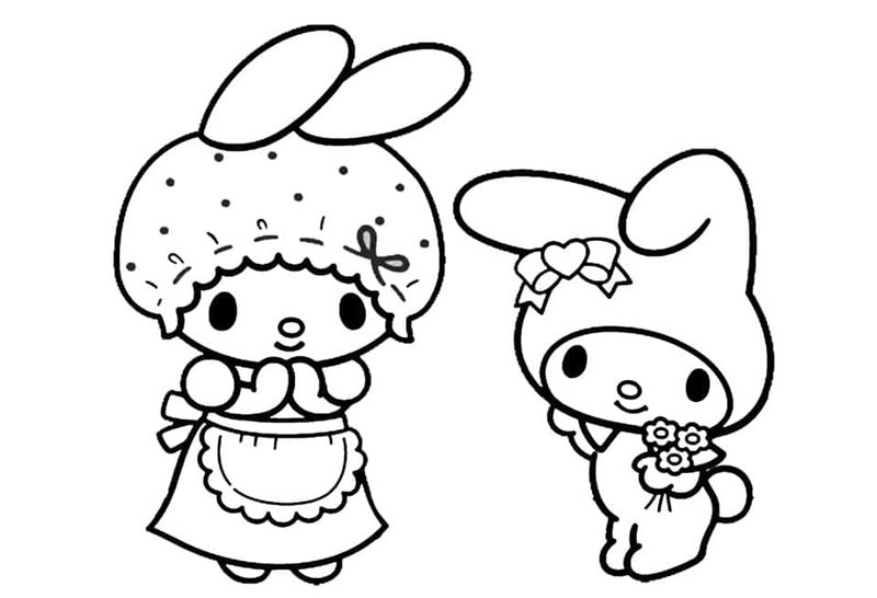 tranh tô màu melody 16