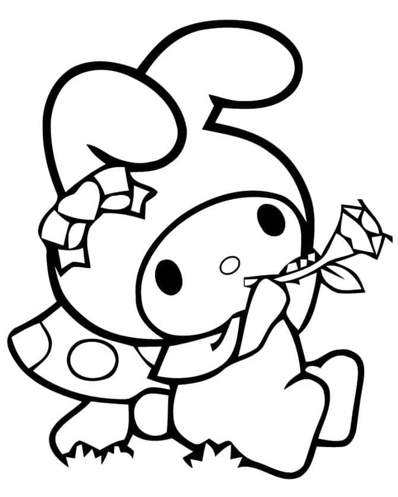 tranh tô màu melody 18