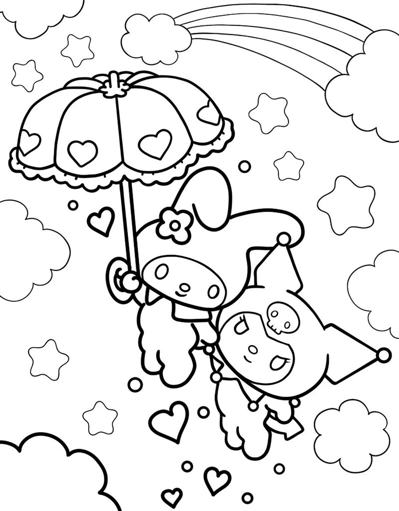 tranh tô màu melody 20