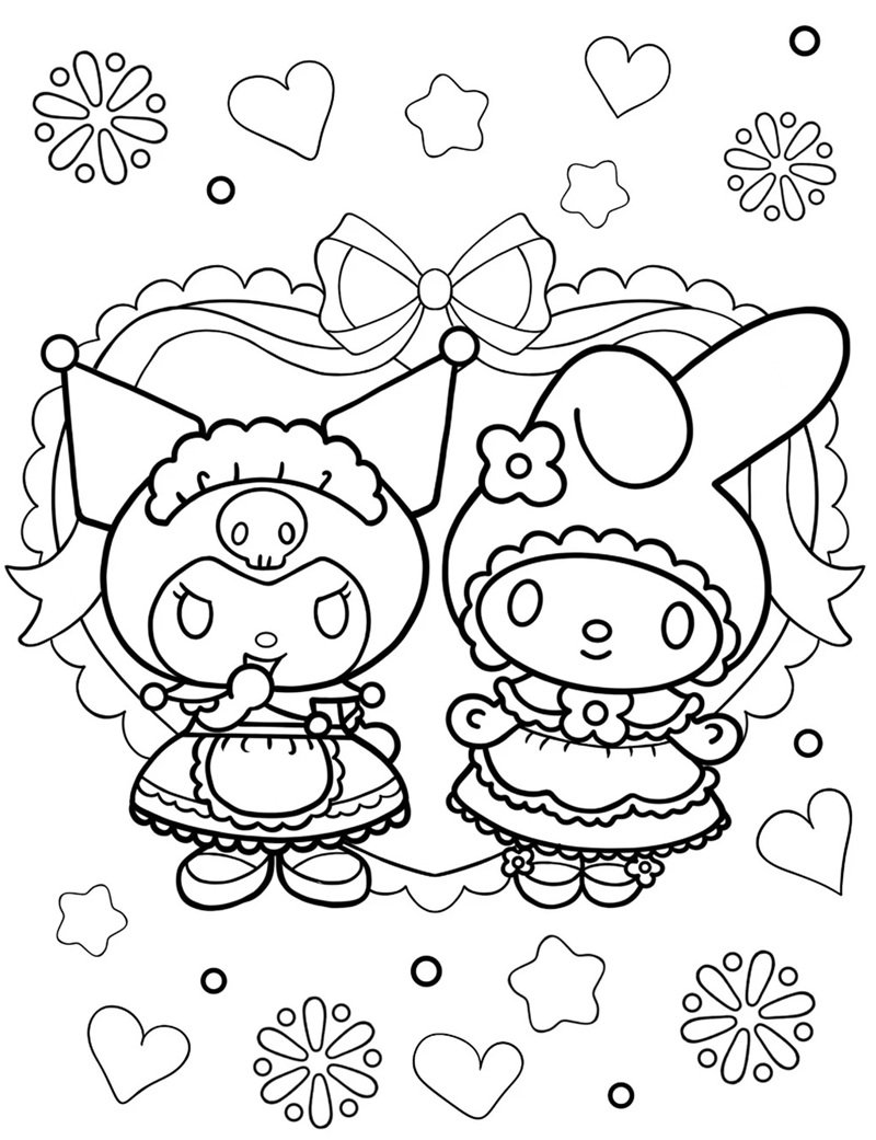 tranh tô màu melody 21