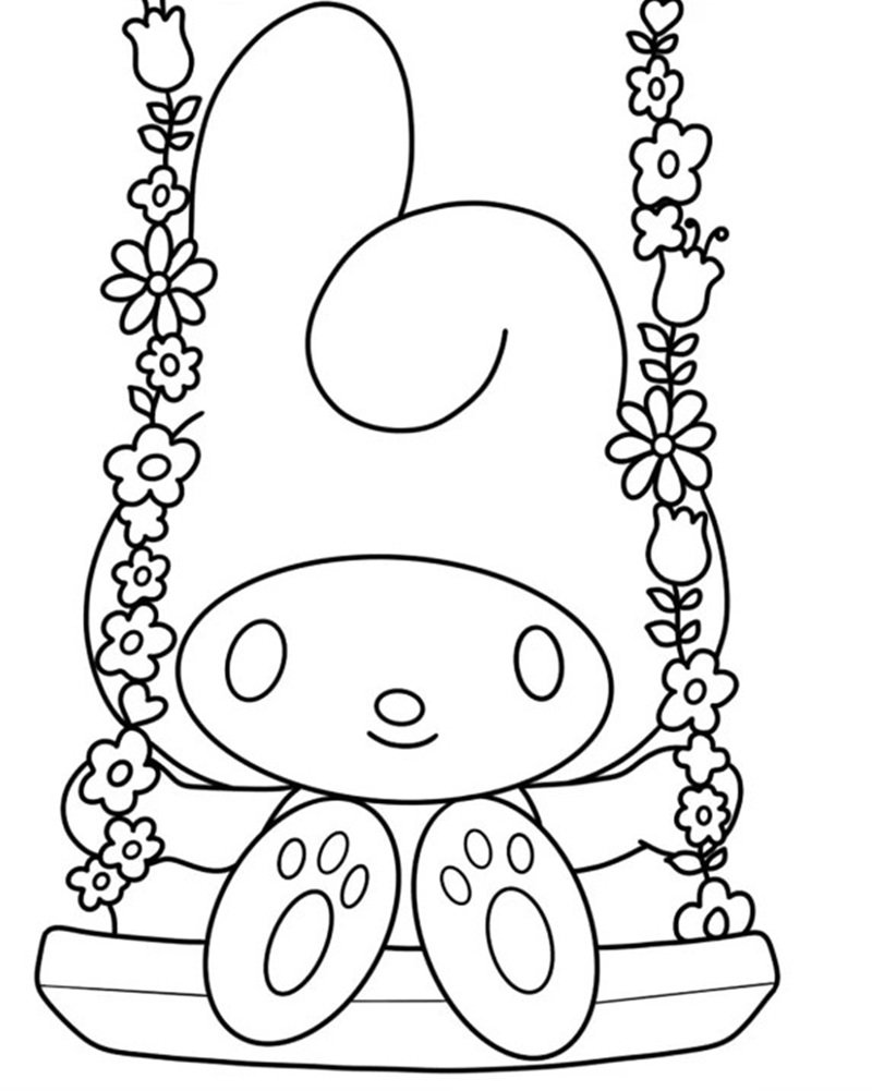 tranh tô màu melody 23