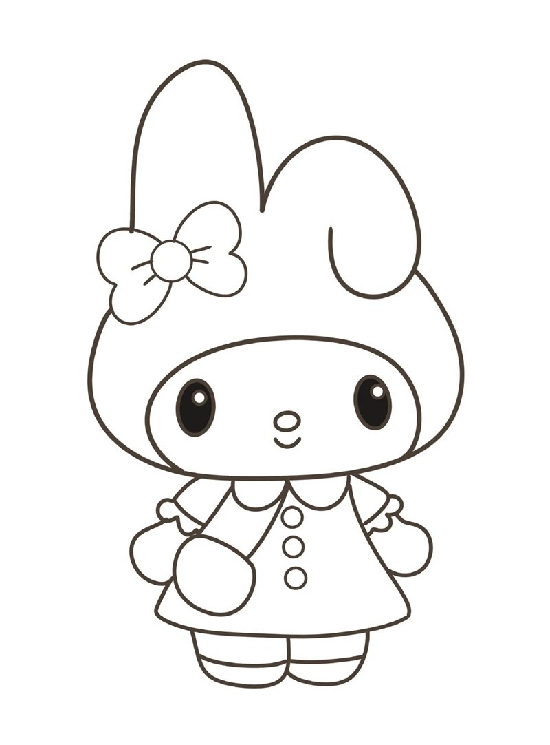 tranh tô màu melody 29