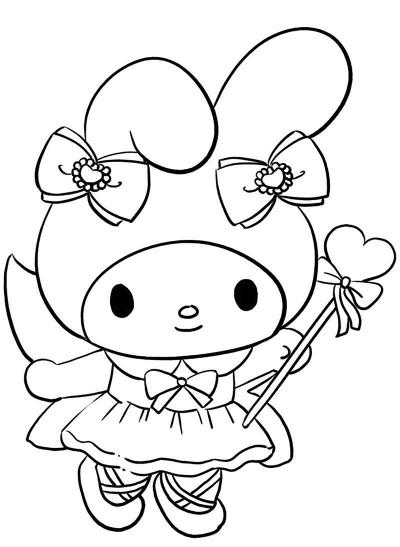 tranh tô màu melody 31