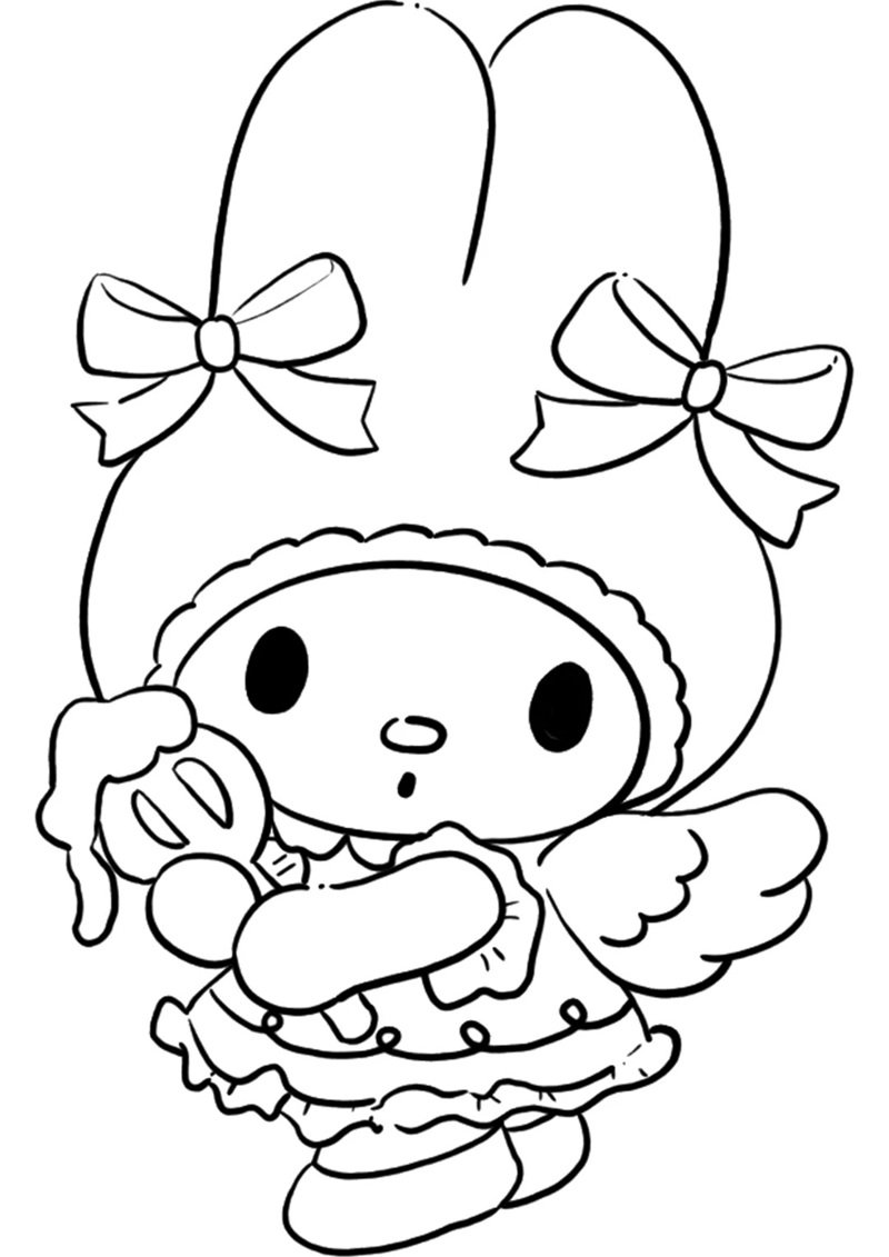 tranh tô màu melody 32