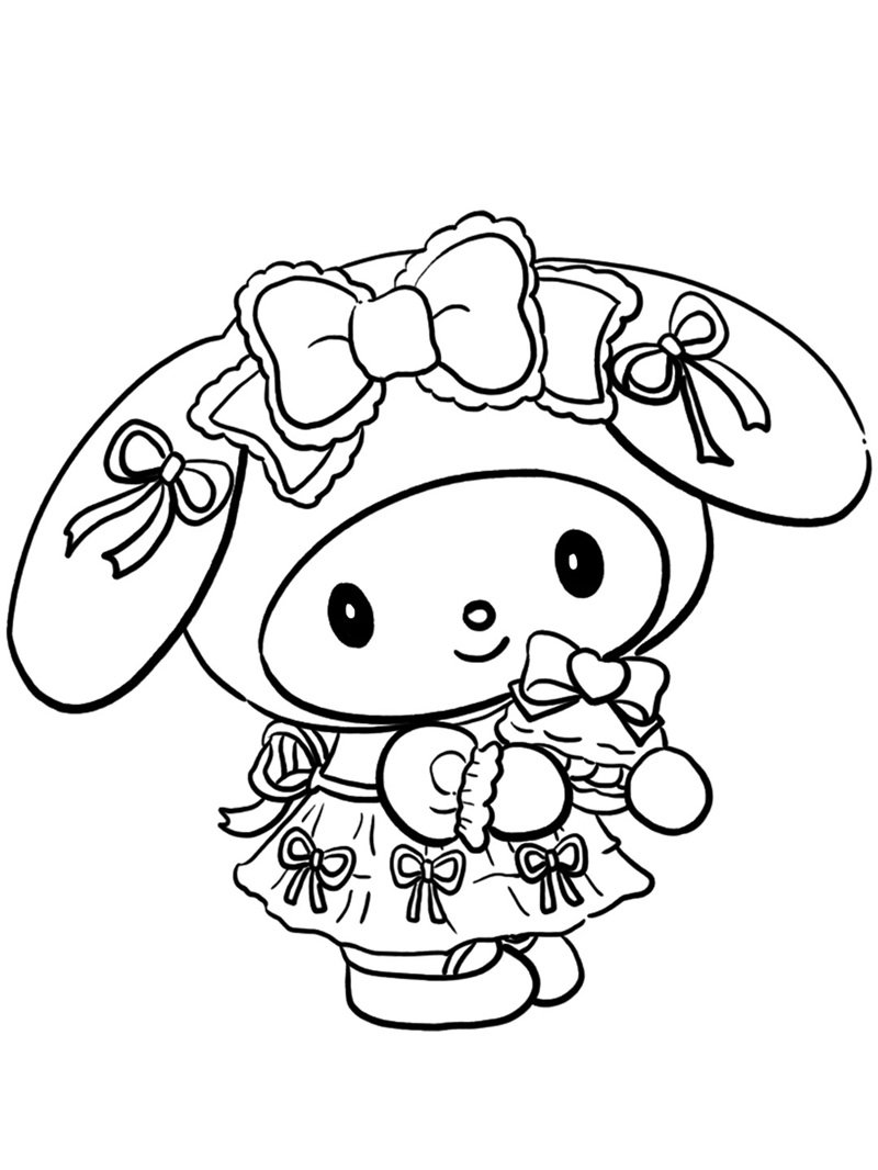 tranh tô màu melody 33