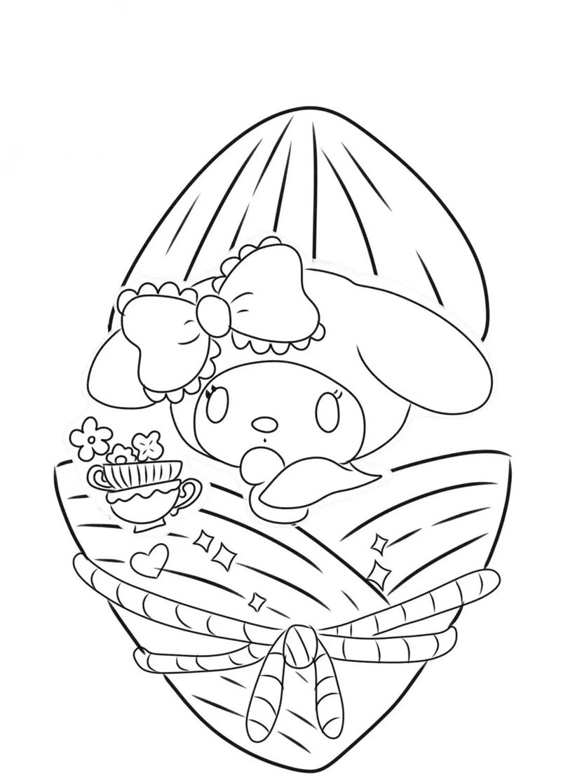 tranh tô màu melody 35