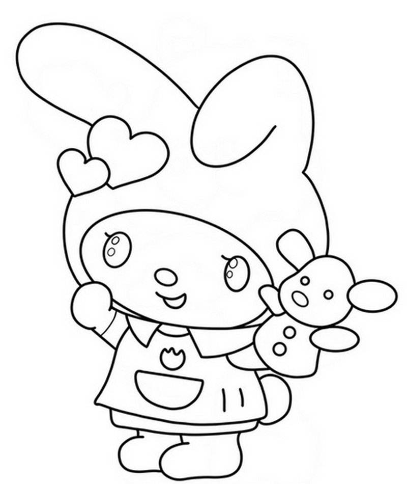 tranh tô màu melody 5