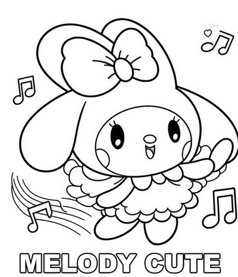 tranh tô màu melody 7