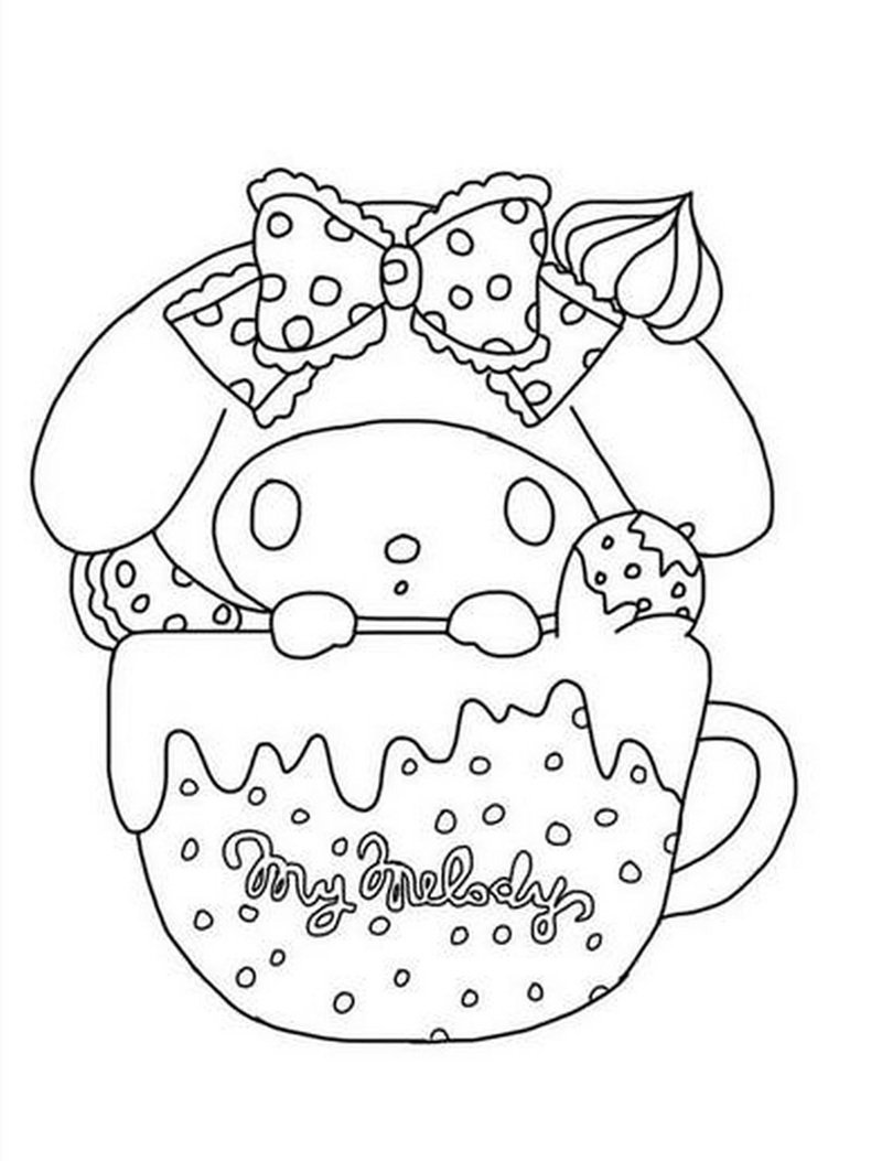 tranh tô màu melody 8