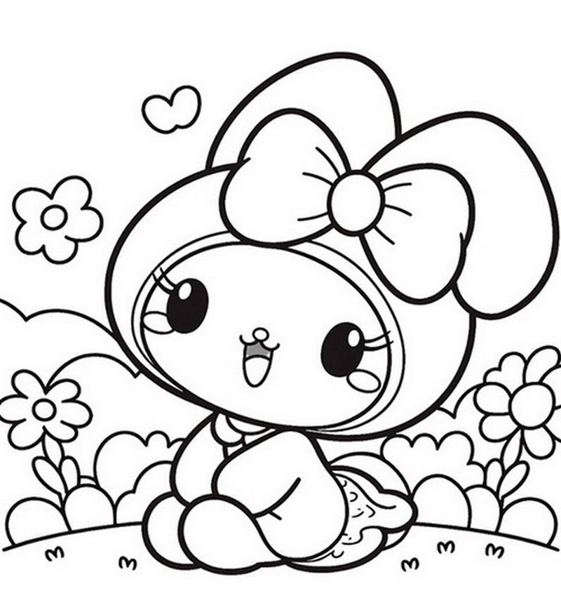 tranh tô màu melody 9