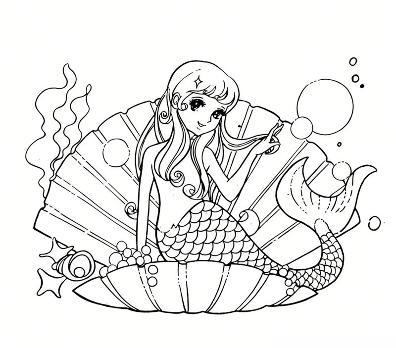 tranh tô màu nàng tiên cá 31