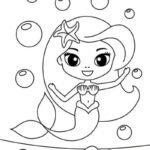 tranh tô màu nàng tiên cá 37