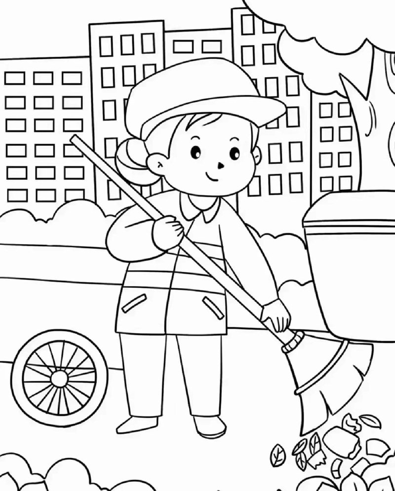 tranh tô màu nghề nghiệp 14