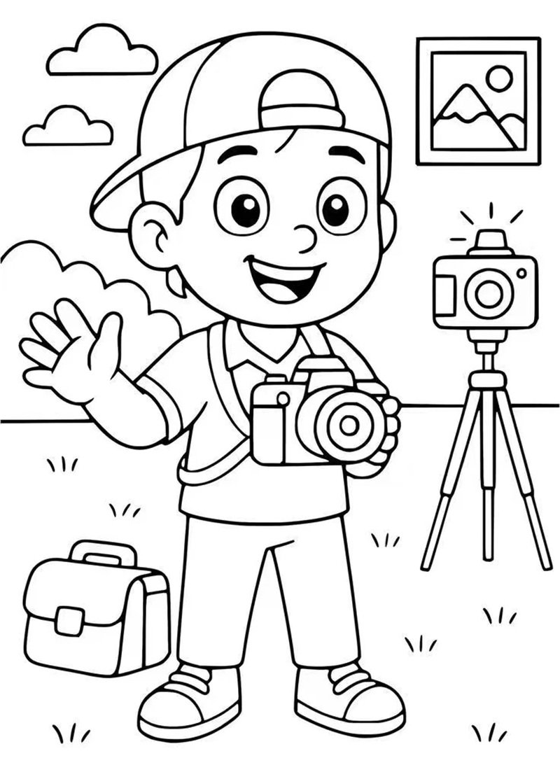 tranh tô màu nghề nghiệp 19