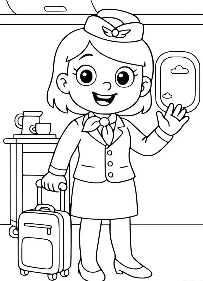 tranh tô màu nghề nghiệp 20