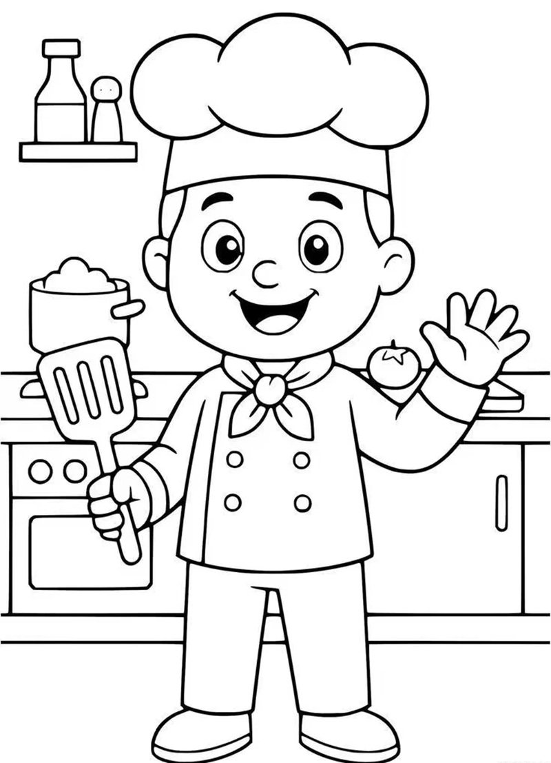 tranh tô màu nghề nghiệp 21