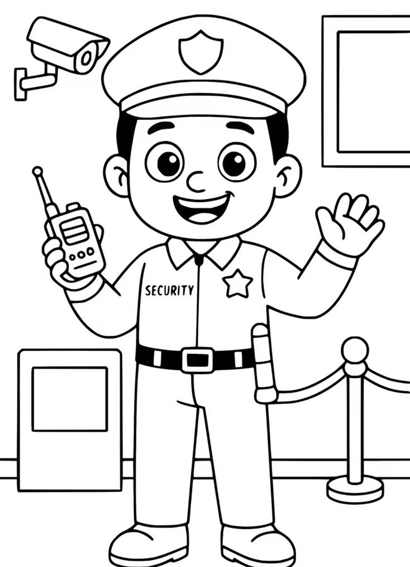 tranh tô màu nghề nghiệp 23