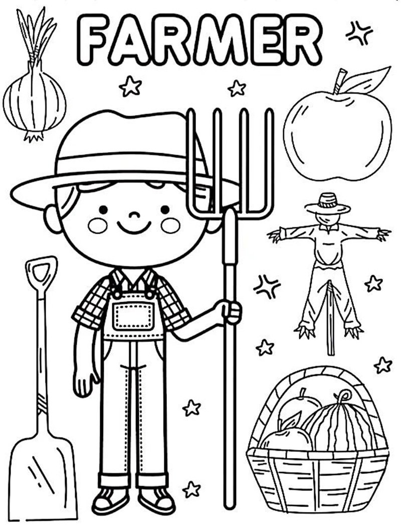 tranh tô màu nghề nghiệp 24