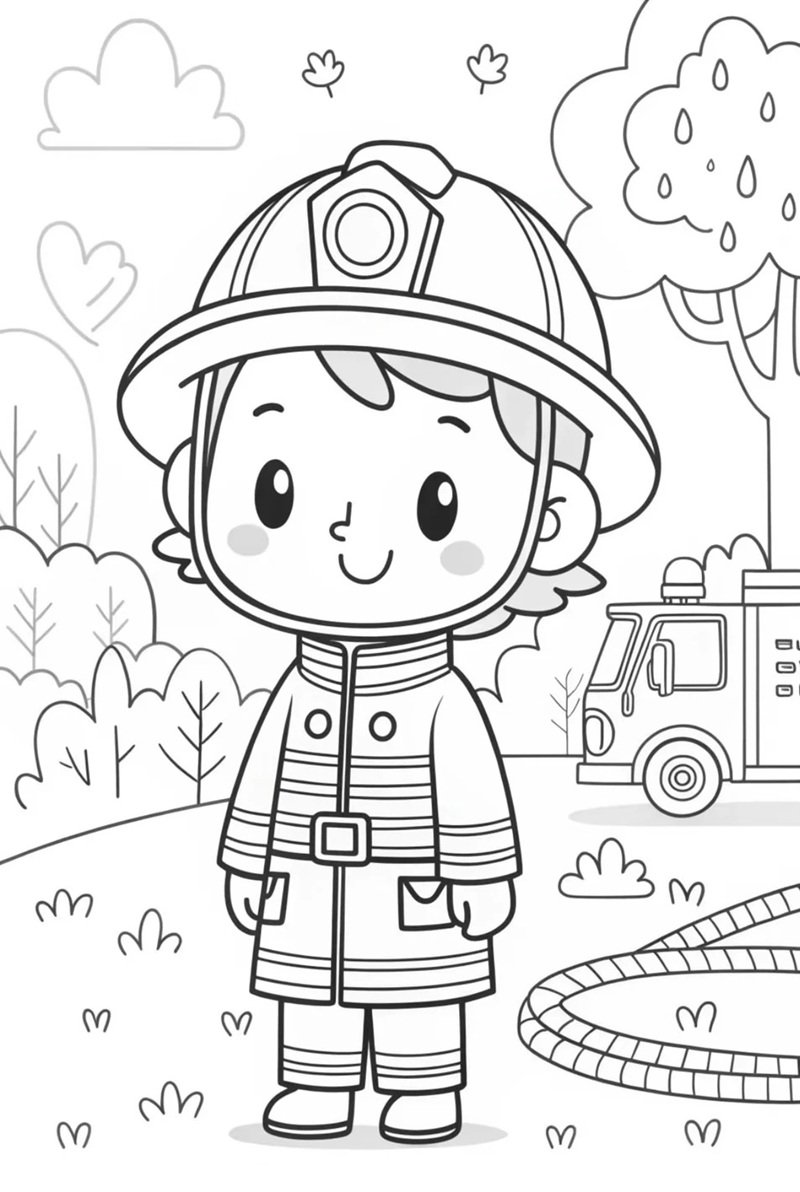 tranh tô màu nghề nghiệp 28