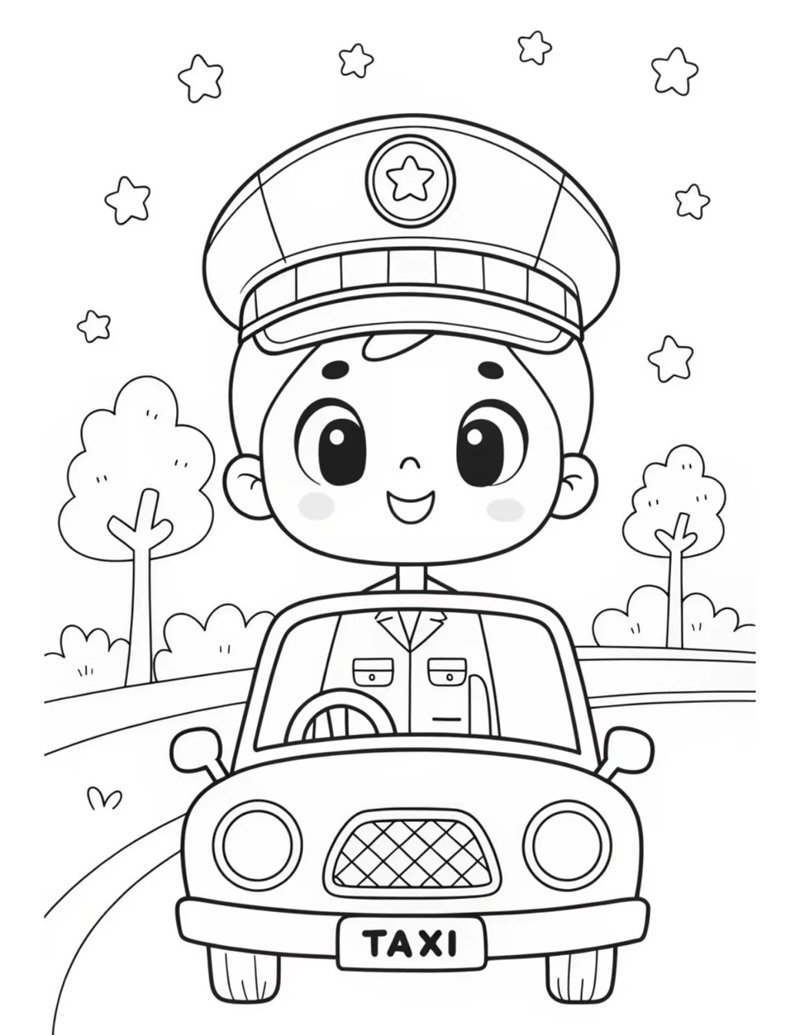 tranh tô màu nghề nghiệp 30