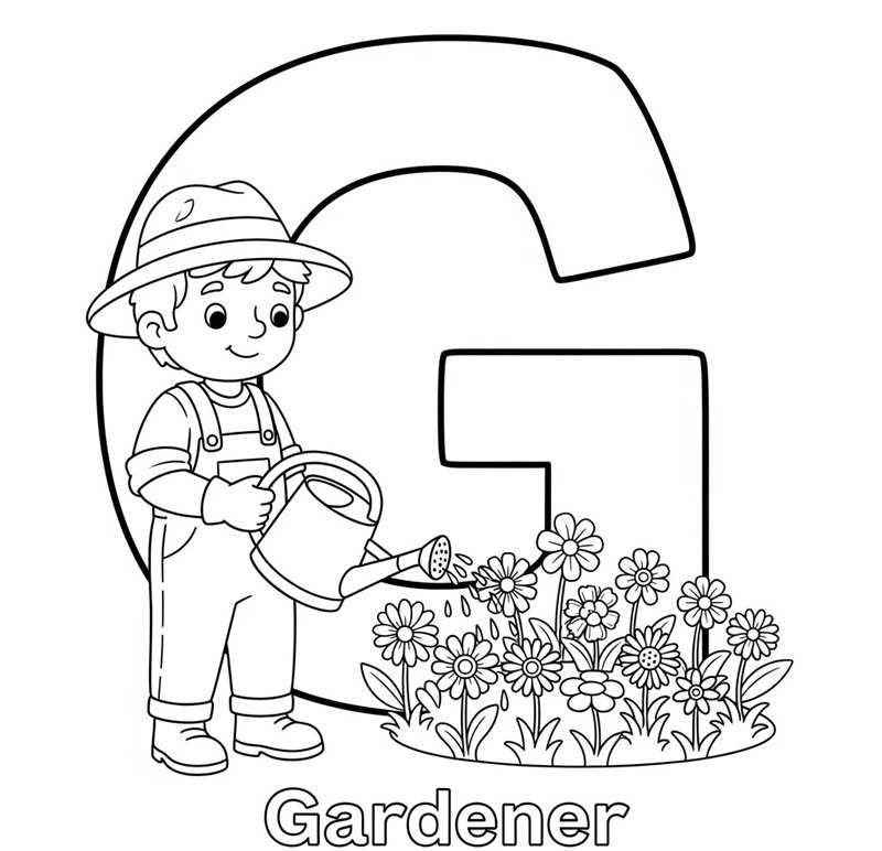 tranh tô màu nghề nghiệp 37