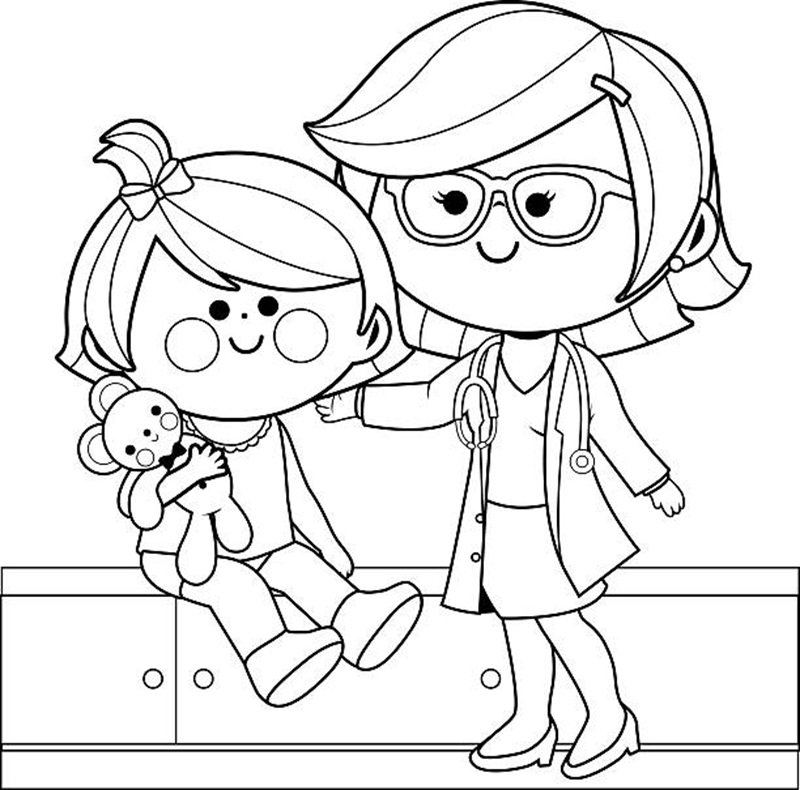 tranh tô màu nghề nghiệp 6