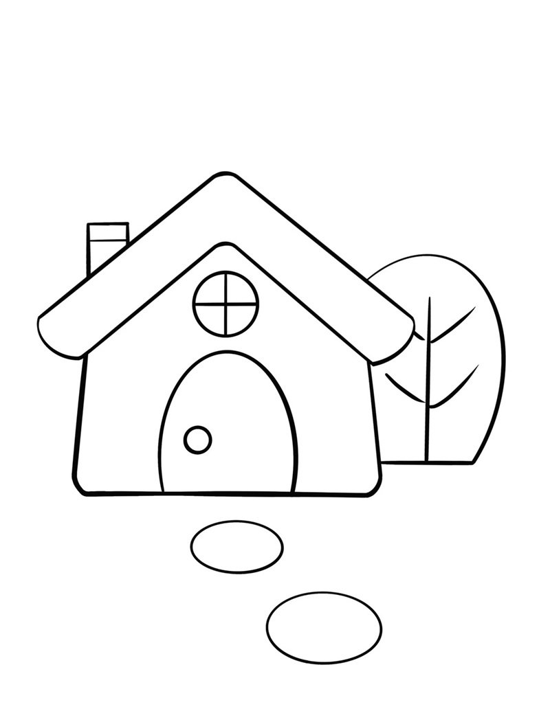 tranh tô màu ngôi nhà 28