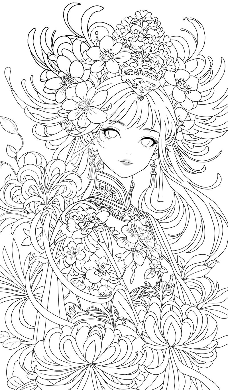 tranh tô màu nhiều chi tiết 22