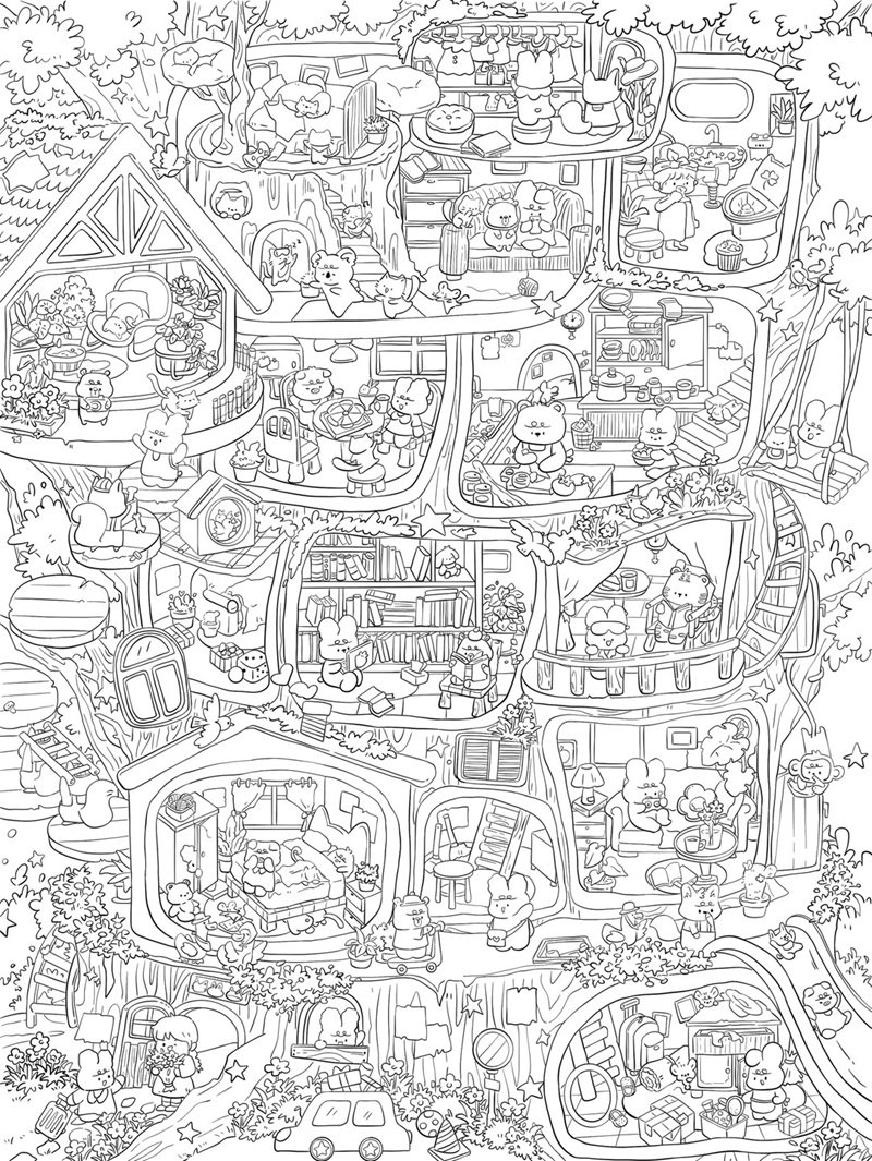 tranh tô màu nhiều chi tiết 32