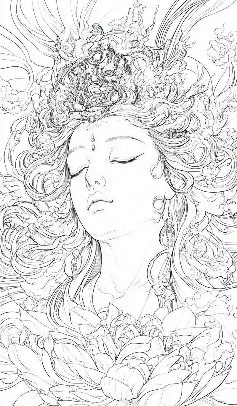 tranh tô màu nhiều chi tiết 41