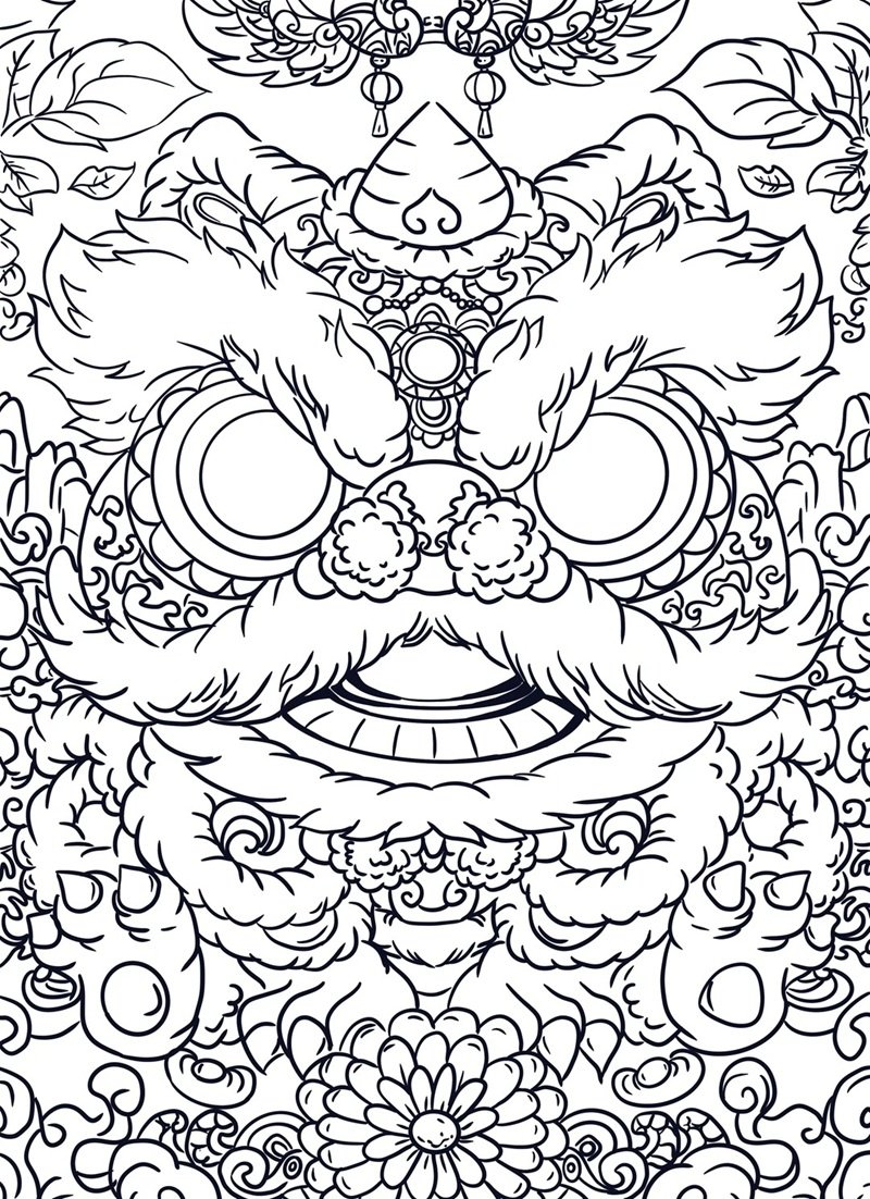 tranh tô màu nhiều chi tiết 7