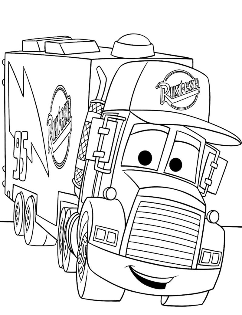 tranh tô màu ô tô 16