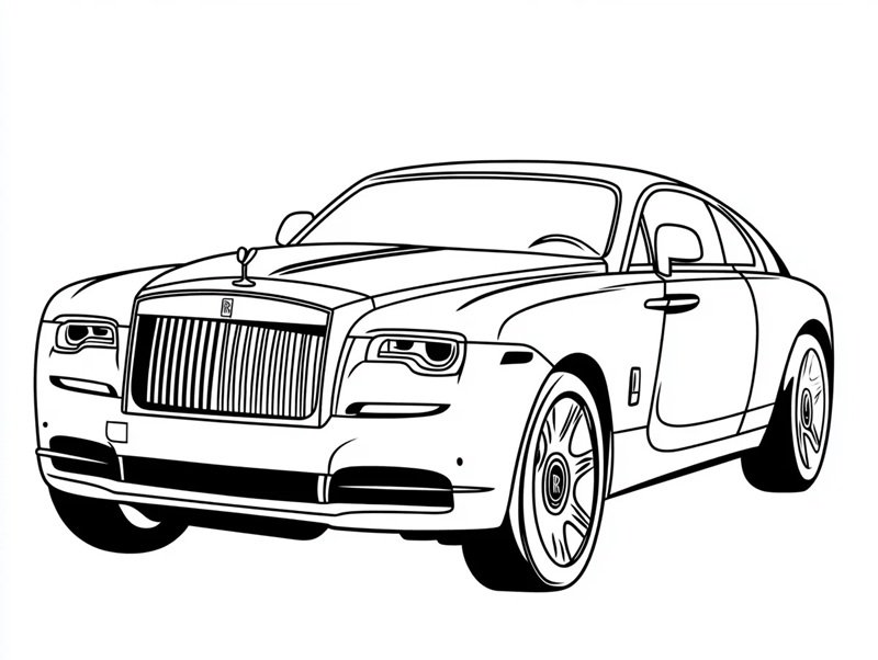 tranh tô màu ô tô 17