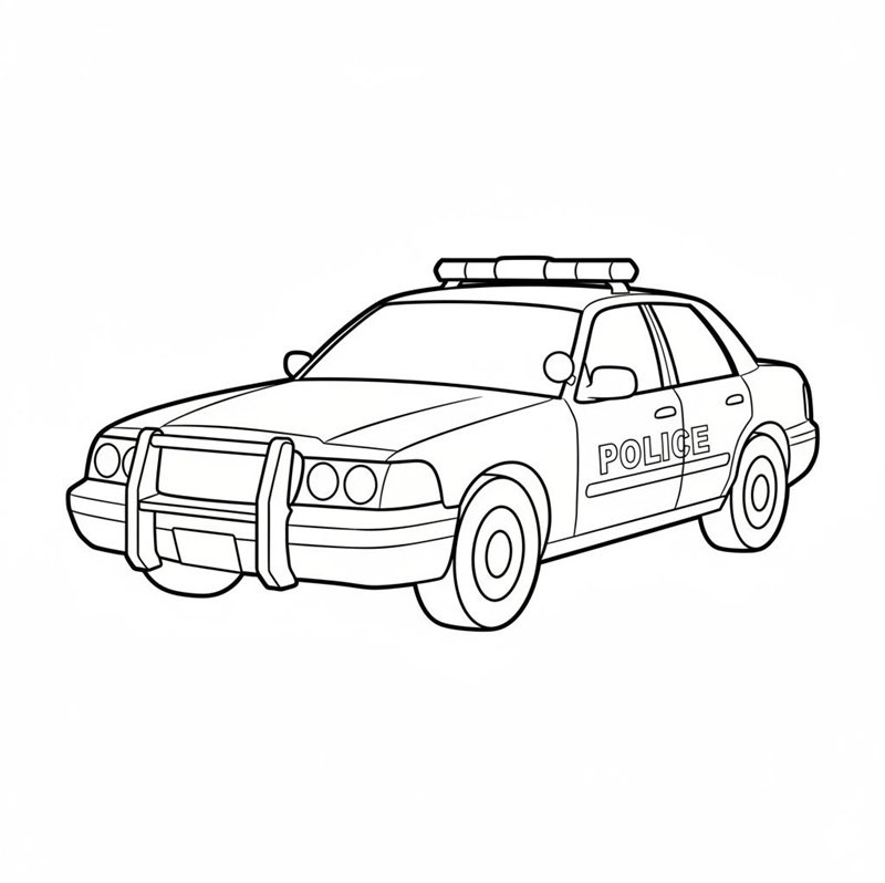 tranh tô màu ô tô 2