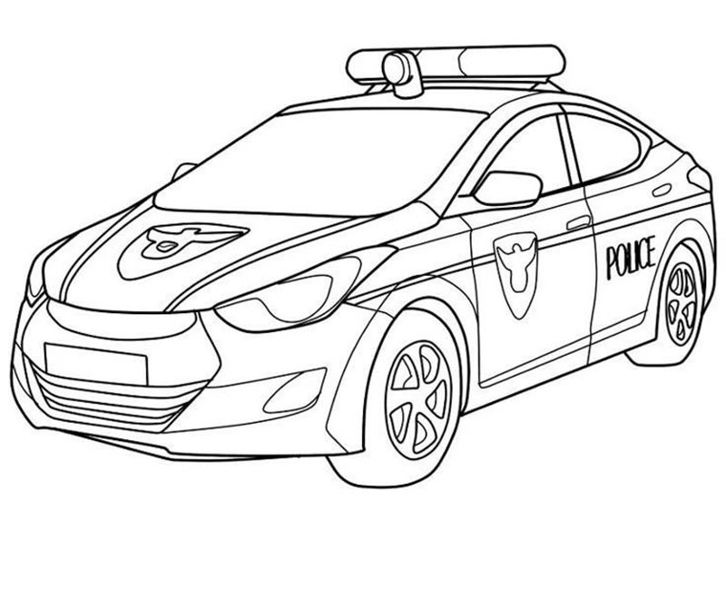 tranh tô màu ô tô 25