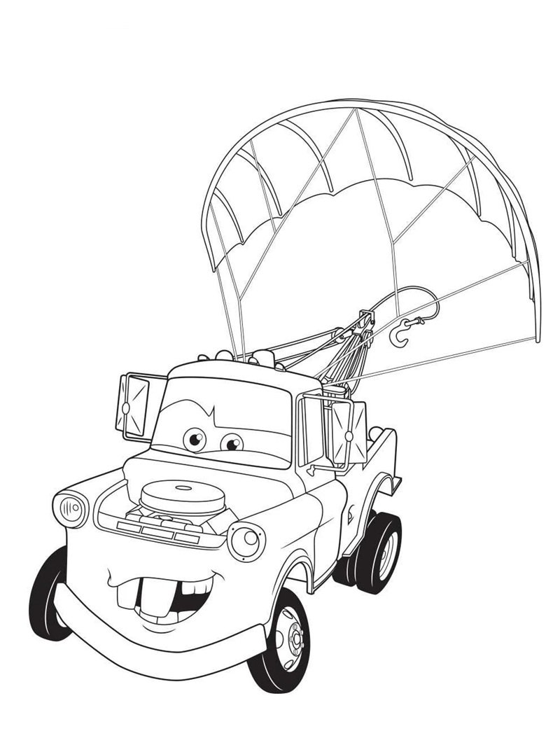 tranh tô màu ô tô 27