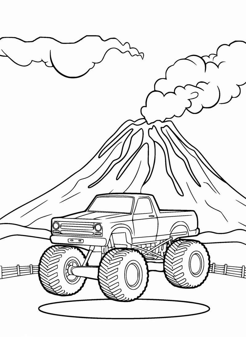 tranh tô màu ô tô 29