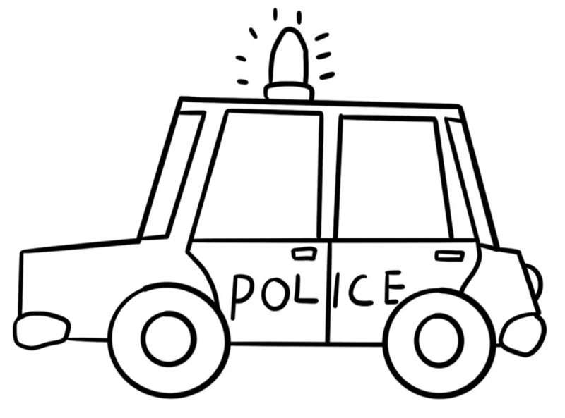 tranh tô màu ô tô 3