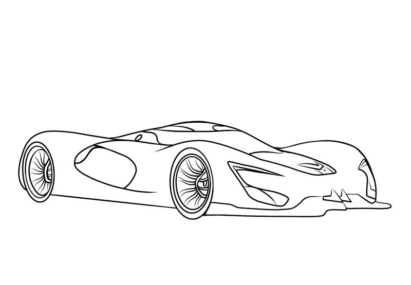 tranh tô màu ô tô 4