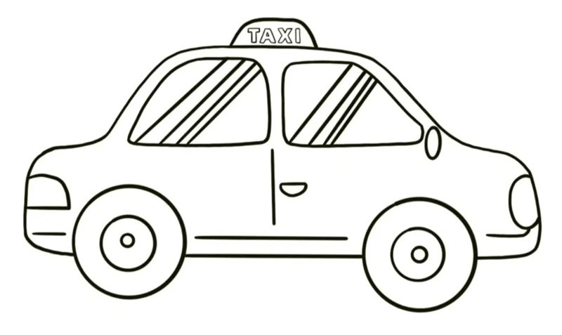 tranh tô màu ô tô 6