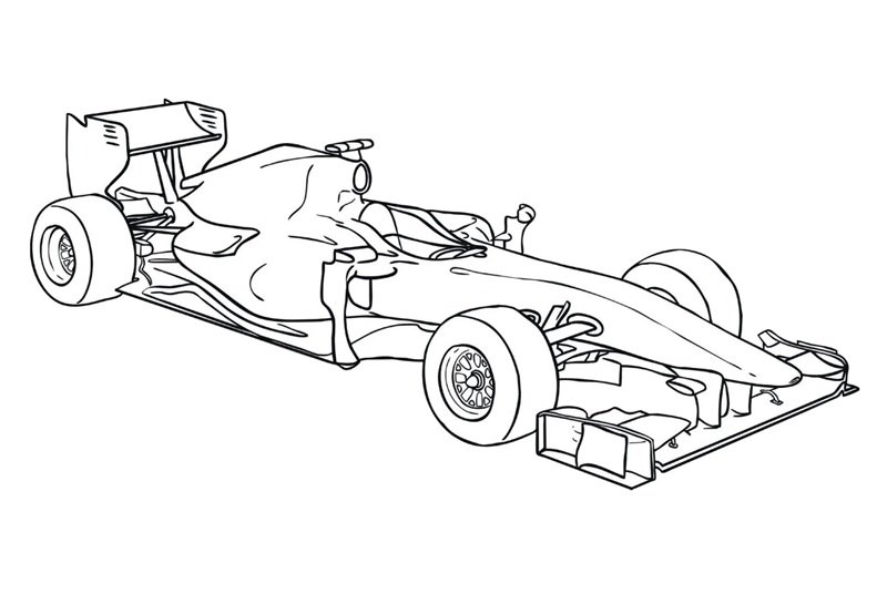 tranh tô màu ô tô cho bé