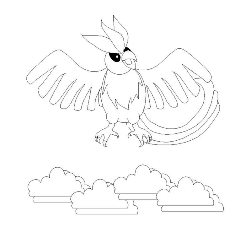 tranh tô màu pokemon 1