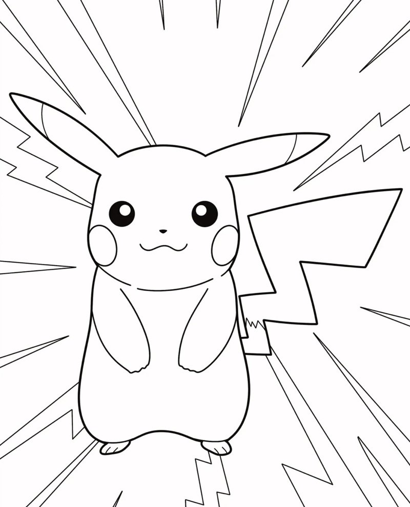 tranh tô màu pokemon 13