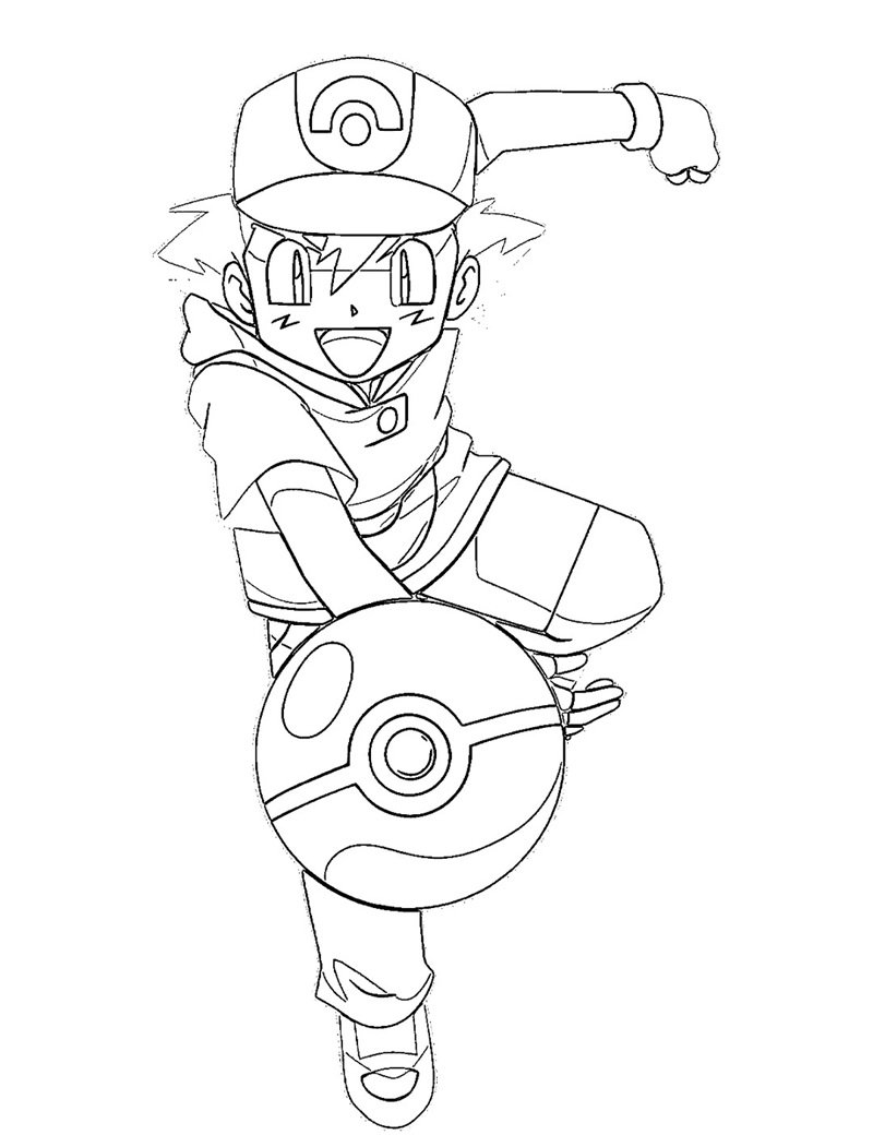 tranh tô màu pokemon 2