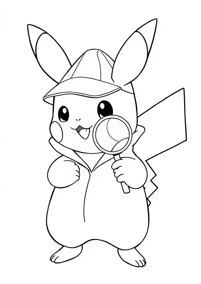 tranh tô màu pokemon 21